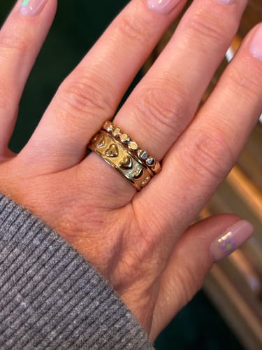 Customer photo review of Heart Band Ring