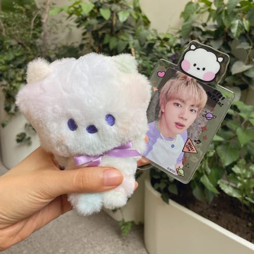 Customer photo review of BT21 MINI RAINBOW PLUSH KEYRING