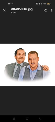 Customer photo review of Charlie's Drawings' Emotional Family Portraits