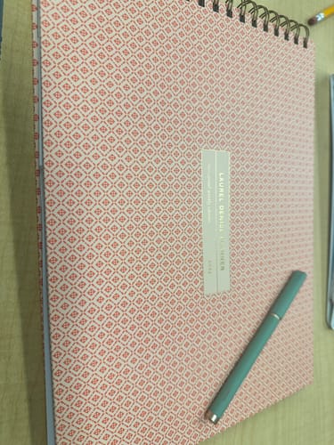 Customer photo review of 2024 Horizontal Weekly Planner, Strawberry Jam