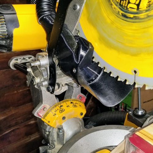 Customer photo review of DeWalt DWS779/780 Sliding Miter Saw Dust Collection