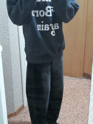 Customer photo review of INFLATION Brand Washed Baggy Denim Pants