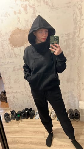 Customer photo review of INFLATION Unisex High Collar Oversized Jogging Suit