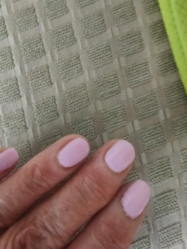 Customer photo review of Semilac Top Coat No Wipe Glossy UV Gel Polish 7 ml