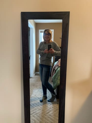 Customer photo review of Natural Vibe Brushed Top (Heather Grey)