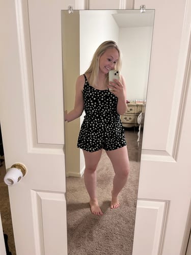Customer photo review of rue swim romper