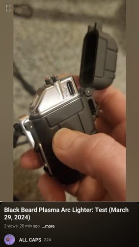 Customer photo review of Black Beard Fire Starter Stick | Single Stick