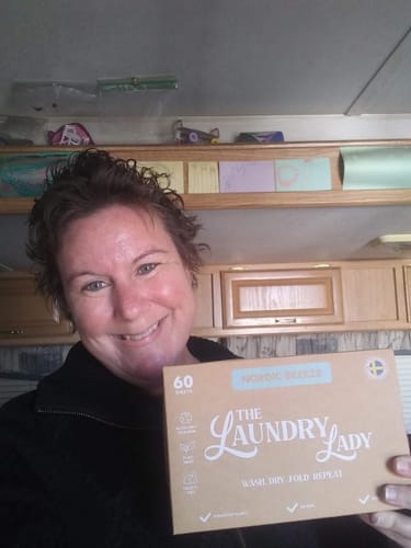 Customer photo review of Nordic Breeze Scented Laundry Sheets