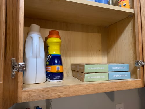Customer photo review of Nordic Breeze Scented Laundry Sheets