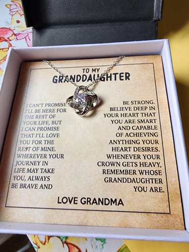 Customer photo review of To My Beautiful Granddaughter - Always Be Brave - Personalized Beautiful Gift