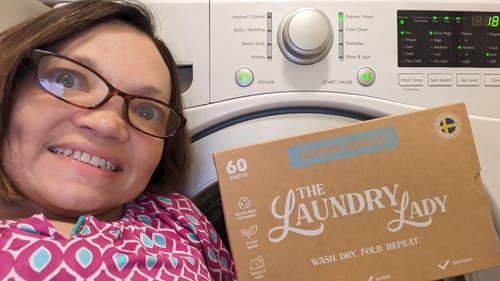 Customer photo review of Nordic Breeze Scented Laundry Sheets