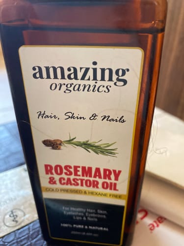 Customer photo review of Rosemary & Castor Oil for Hair Growth