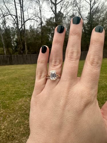 Customer photo review of The Clutch | Emerald