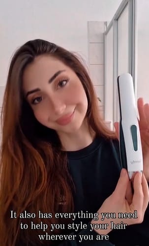 Customer photo review of SUNMAY Voga 2 in 1 Cordless Hair Straightener and Curler for Travelling