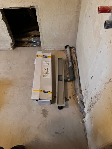 Customer photo review of SONNI Duschrinne Edelstahl flach 2in1 befliesbar Badezimmer Bodenablauf Duschablauf Abfluss 30-150CM