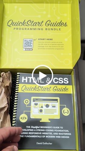 Customer video review of QuickStart Guides Programming Bundle