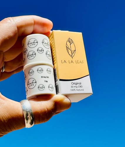 Customer photo review of LA LA LIPS LIP BALMS