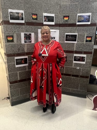 Customer photo review of Dashiki Dress- Delta