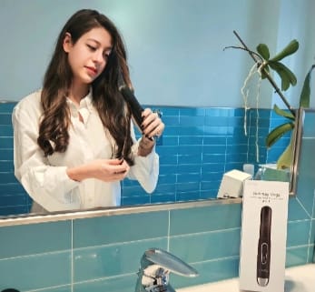 Customer photo review of SUNMAY Voga 2 in 1 Cordless Hair Straightener and Curler for Travelling