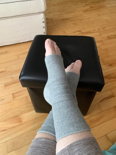 Customer photo review of Premium Anti-Fatigue Bamboo Footsleeves