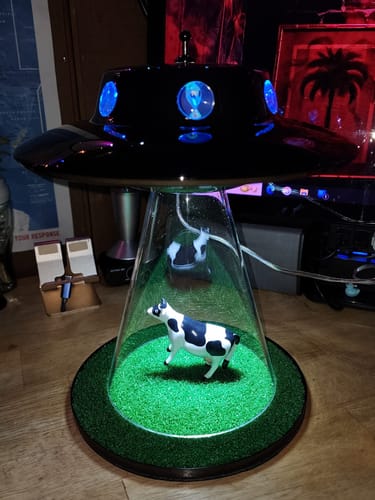 Customer photo review of The Original Alien Abduction Lamp
