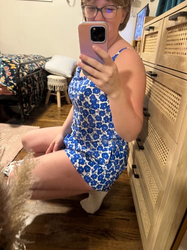 Customer photo review of rue swim romper
