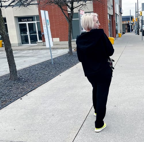 Customer photo review of Relaxed Black Sweatsuit Set