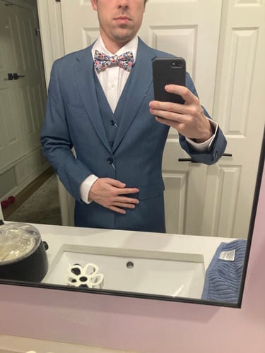 Devon B. review of White Rifle Paper Co Garden Party Cotton Bow Tie image 1 out of 1