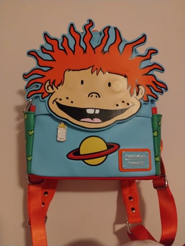 Customer photo review of 707 Street Exclusive - Loungefly Nickelodeon Rugrats Chuckie Cosplay Mini Backpack With Removable Glasses