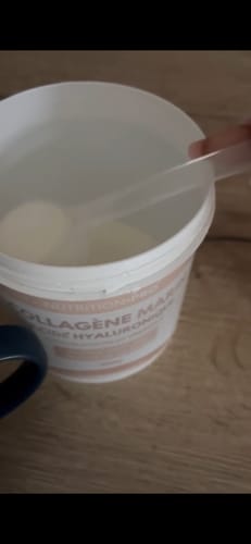 Customer photo review of COLLAGÈNE MARIN NATICOL® / ACIDE HYALURONIQUE (EN POUDRE) - 300G