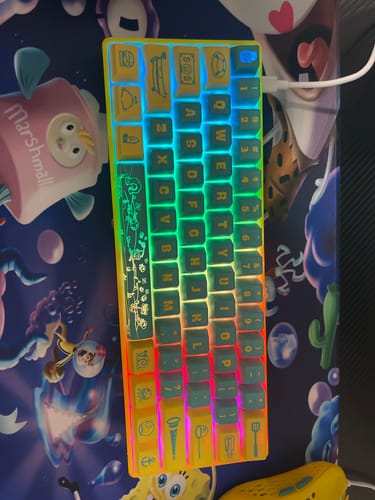 Customer photo review of Spongebob K1 Pro Wireless Mechanical Keyboard