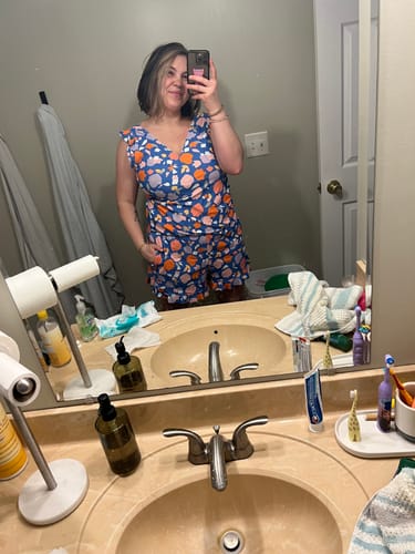 Customer photo review of ginger swim romper
