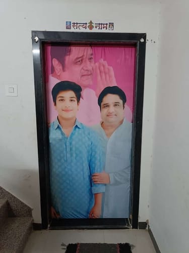 Customer photo review of Lord Shyam Gopal Krishna Door Covers