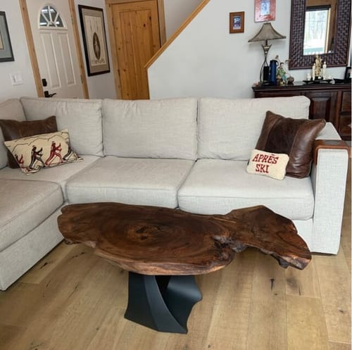 Customer photo review of Coffee Table Legs 121 Tulipe 16H Metal Elegance Furniture