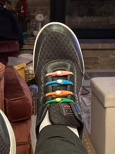 Customer photo review of Easy Shoelaces (one size fits all)
