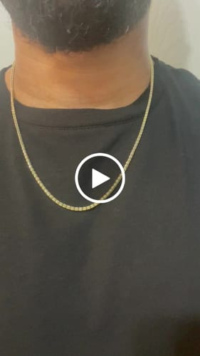 Customer video review of *NEW* 14K Moon Ice Chain (22” Inches // 2.5 MM) JTJ™