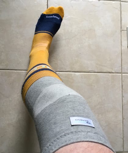 Customer photo review of Premium Bamboo Knee Sleeve (Single)