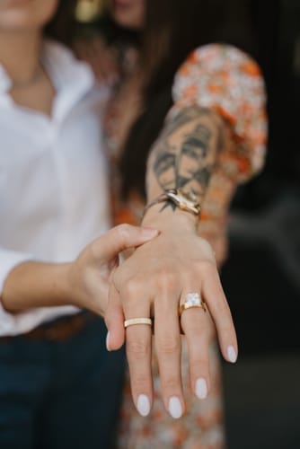 Customer photo review of Hidden Halo | Oval