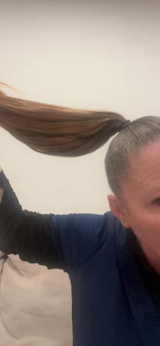 Customer photo review of BrushX FlexiGlide Pro: The Ultimate Detangler & Styler