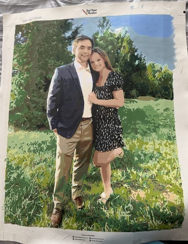 Customer photo review of Custom Paint by Number Kit