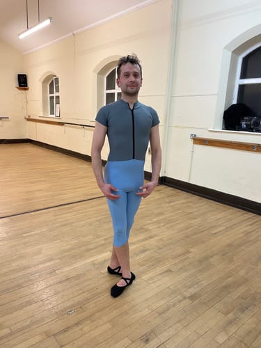 Customer photo review of CUSTOM Men's Algiers Half Zip Unitard