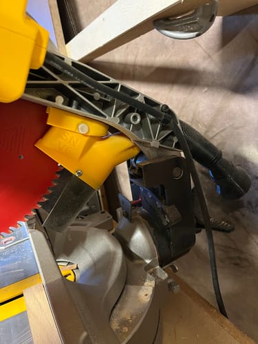 Customer photo review of Dewalt DW715/716 Non-Sliding Miter Saw Dust Collection