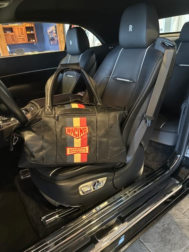 Customer photo review of Vintage Leather Track Sport Dual-Compartment Bag (Limited Edition, Numbered)
