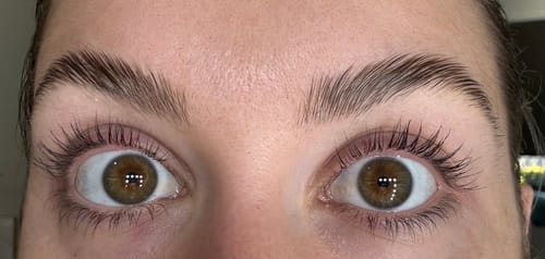 Customer photo review of LASH GROWTH SERUM