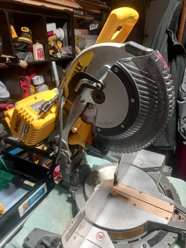 Customer photo review of Dewalt DW715/716 Non-Sliding Miter Saw Dust Collection