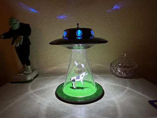 Customer photo review of The Original Alien Abduction Lamp