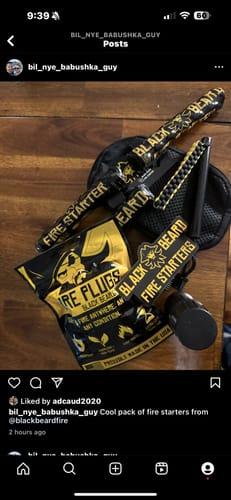 Customer photo review of The Hard Times Strong Men Fire Kit