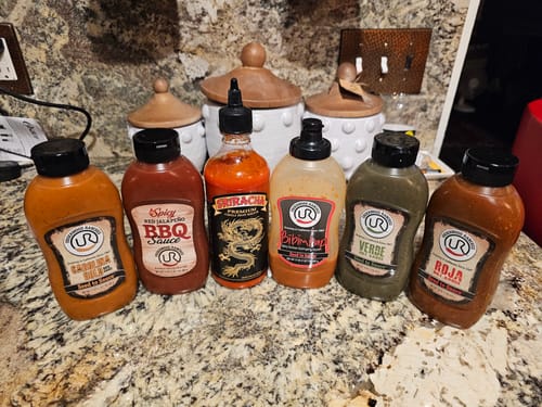 Customer photo review of Underwood Ranches Hot Sauce & BBQ Sauce 5 Pack