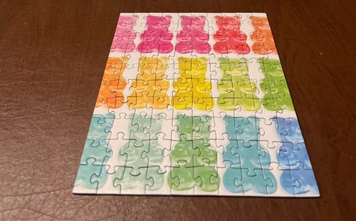 Customer photo review of Gummy Bears 100 Piece Puzzle Snax