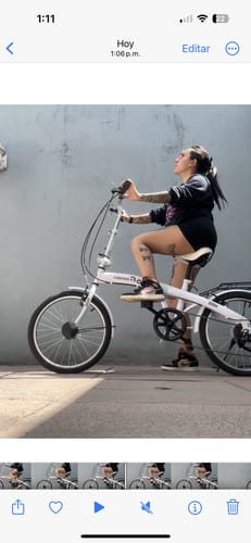 Customer photo review of Bicicleta Plegable Vintage R20 7 Velocidades Frenos Vbreak